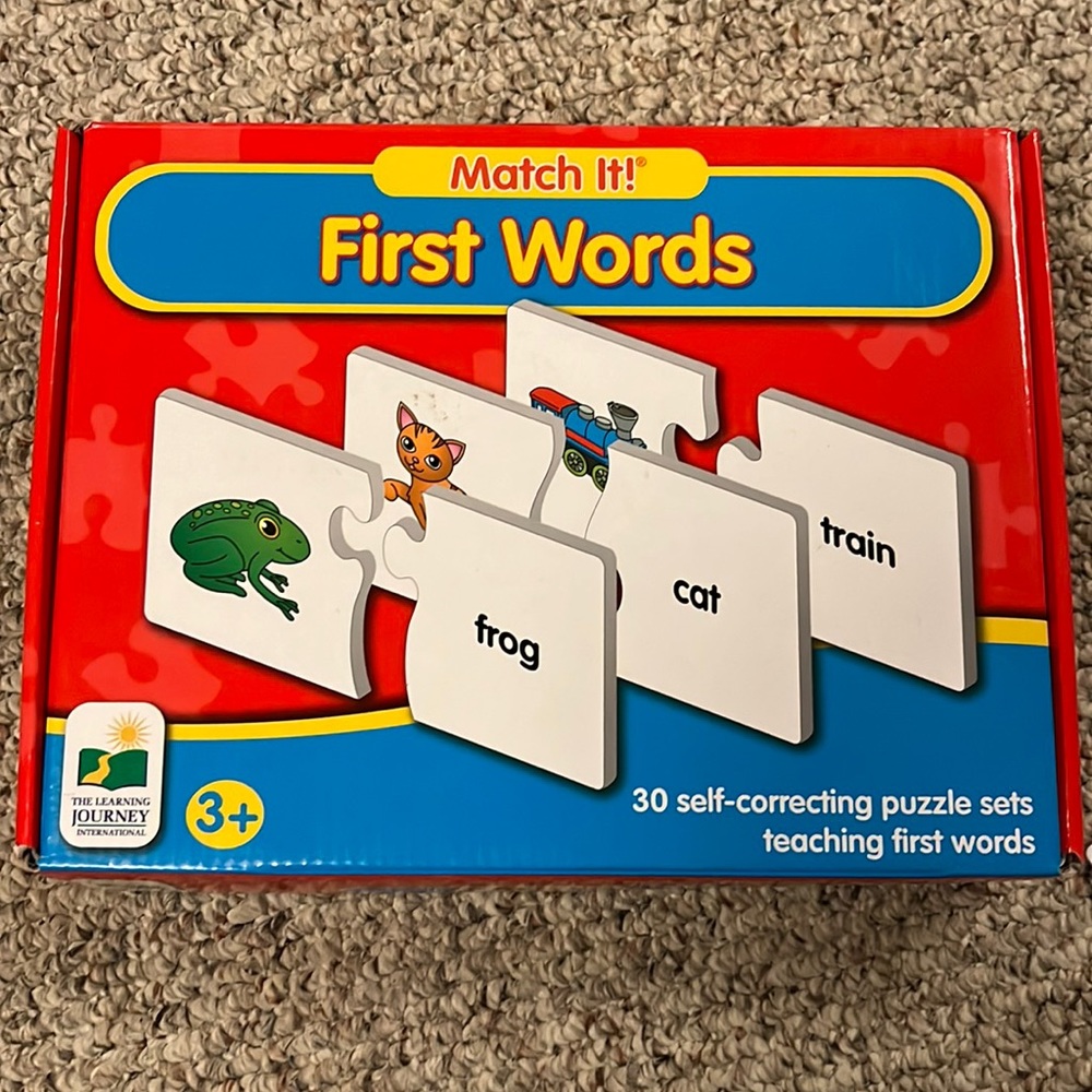 The Learning Journey first words puzzle set